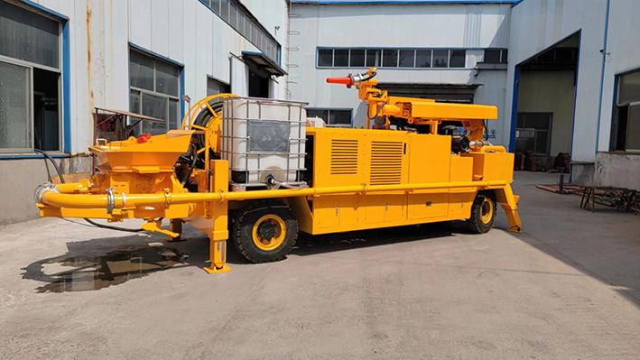 疫情防控不松懈，柴油機(jī)礦用混凝土濕式噴射車正常發(fā)貨！