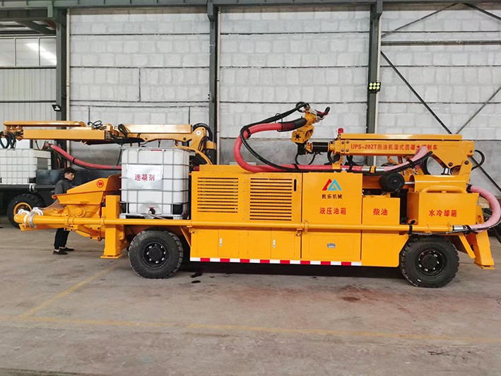 疫情防控不松懈，柴油機(jī)礦用混凝土濕式噴射車正常發(fā)貨！